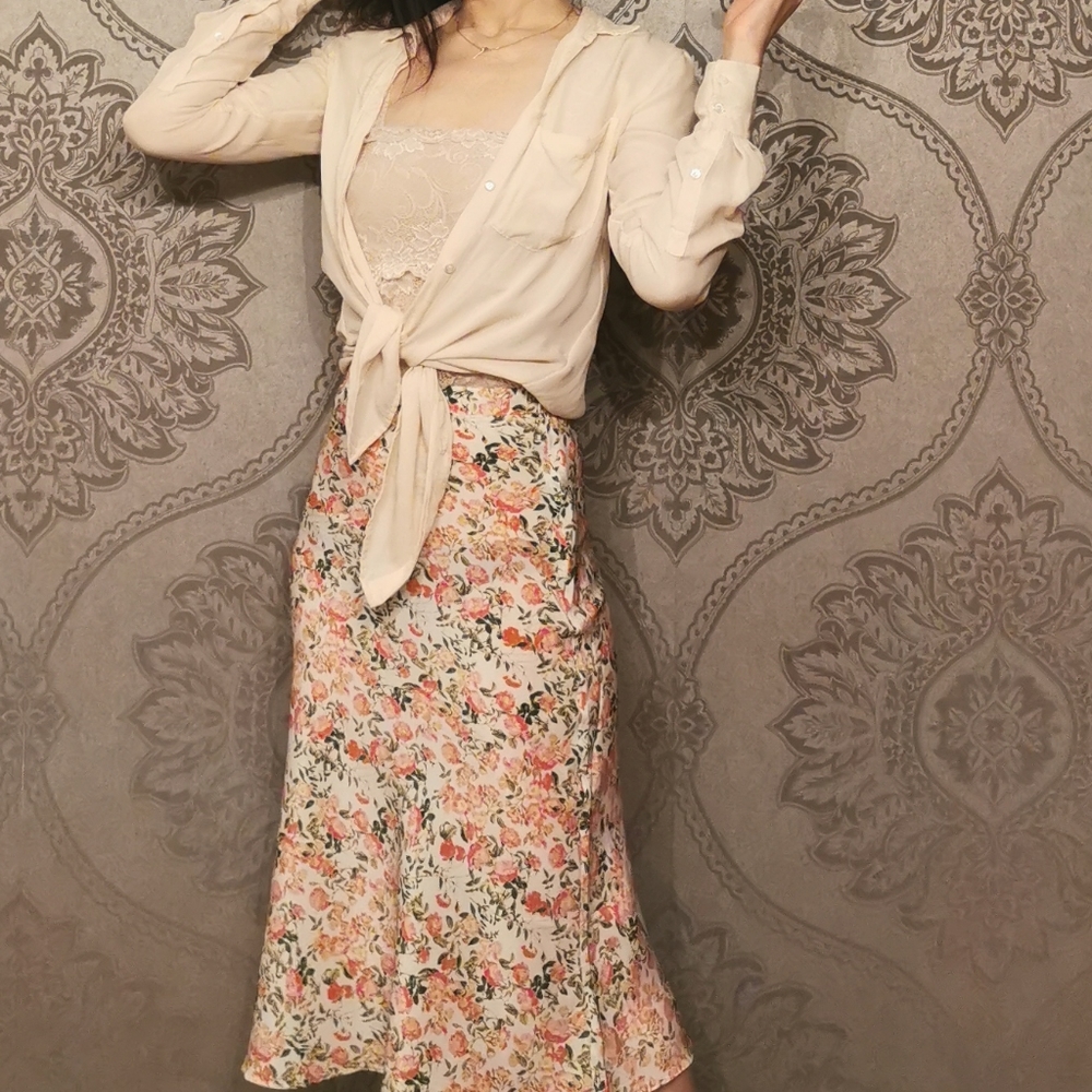 J. Crew 100% silk shirt